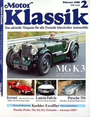 Deckblatt Motor Klassik (02/1989)